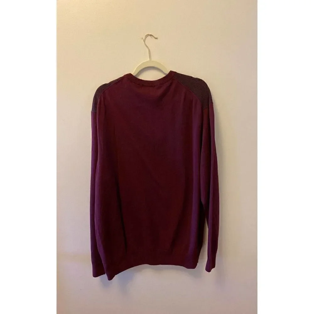 Alan Flusser Burgundy Sweater